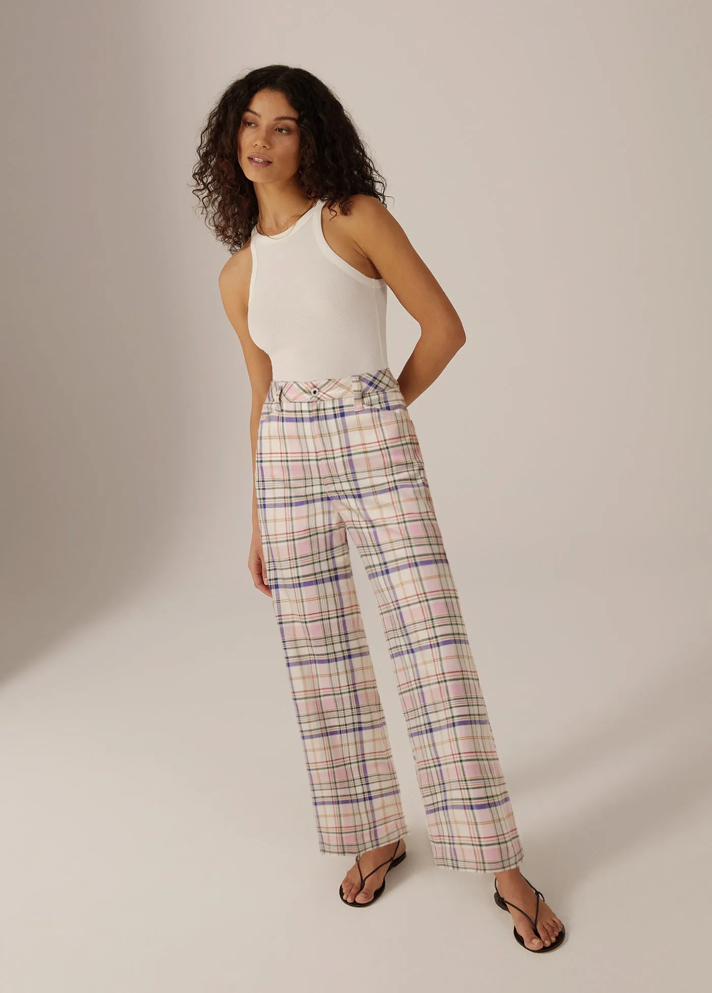 THE MISCHA HIGH RISE WIDE LEG ANKLE sold by Favorite Daughter
