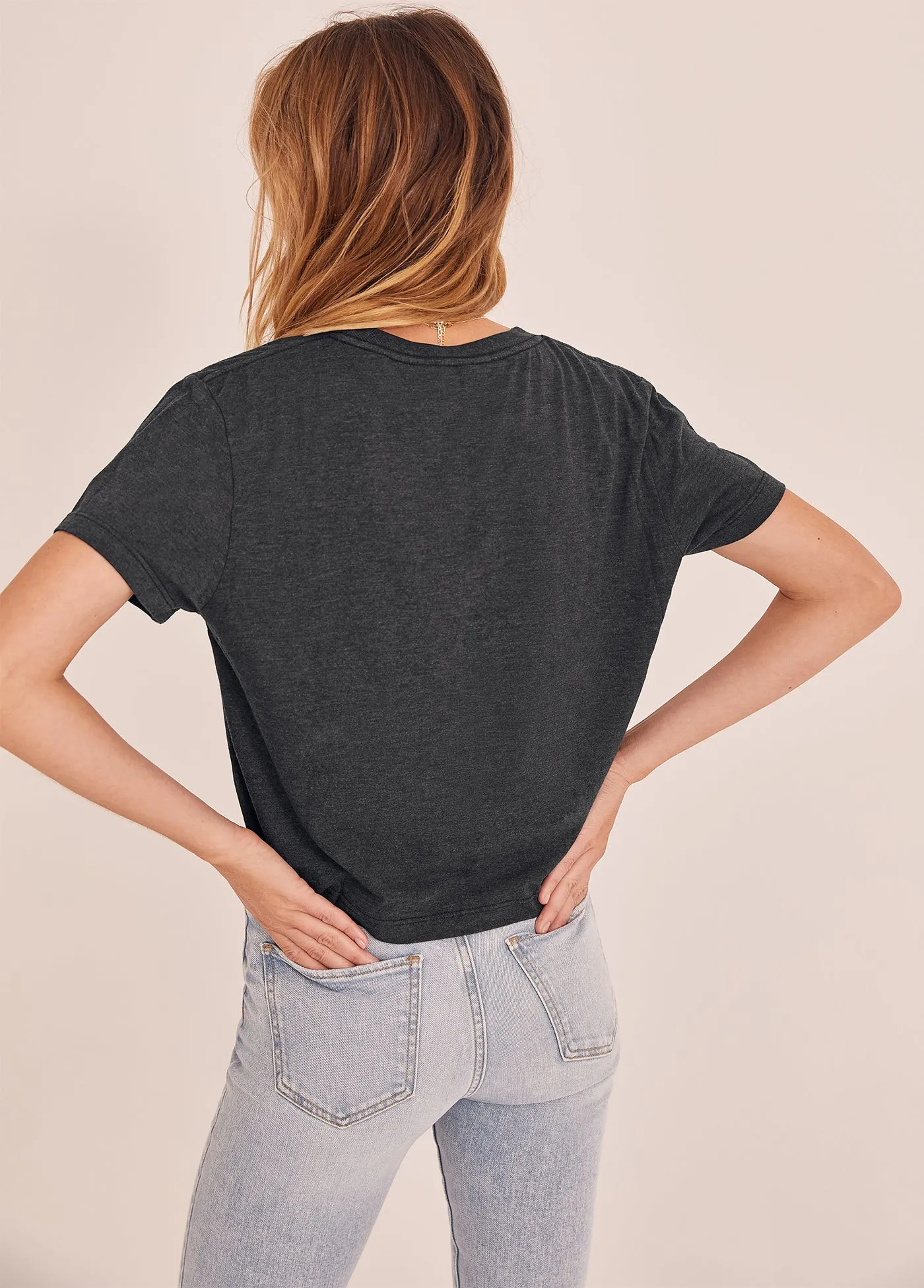 FAVORITE AUNT CROPPED COLLEGIATE TEE sold by Favorite Daughter product image thumbnail 3