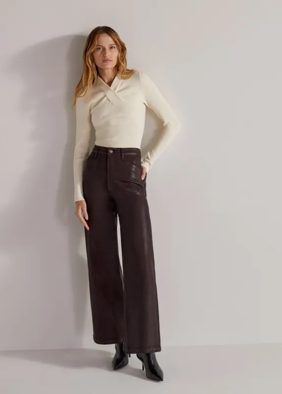 THE MISCHA SUPER HIGH RISE WIDE LEG ANKLE sold by Favorite Daughter
