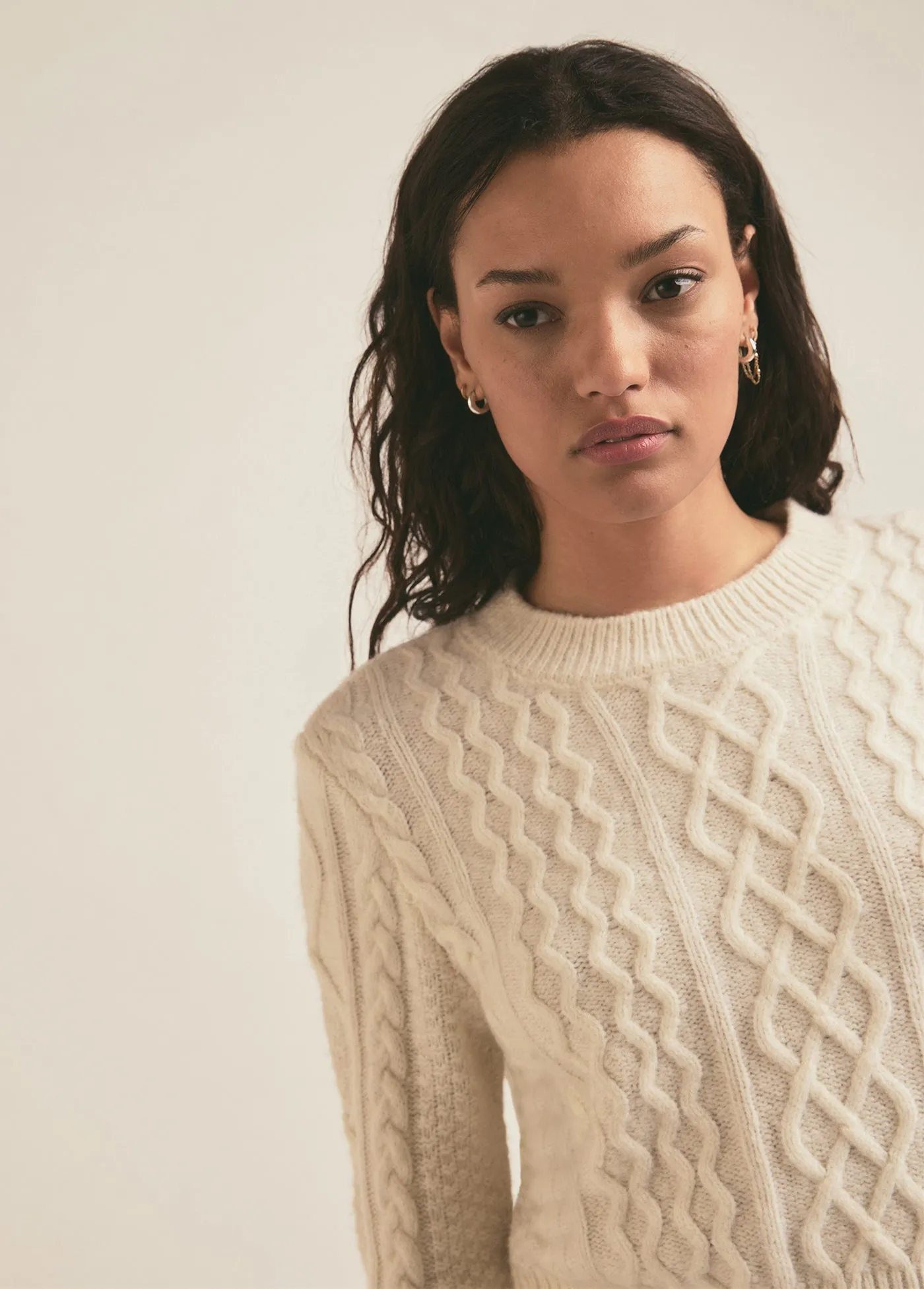 THE CABLE PULLOVER SWEATER sold by Favorite Daughter product image thumbnail 3