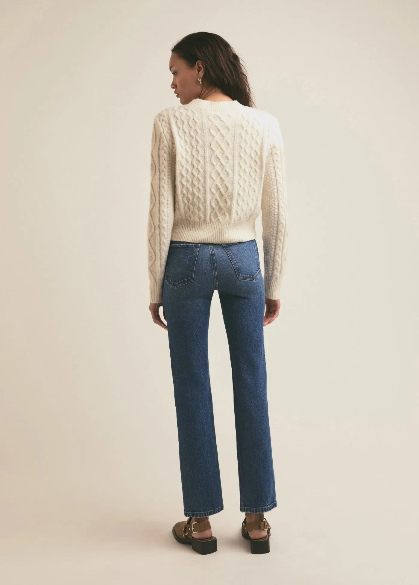 THE CABLE PULLOVER SWEATER sold by Favorite Daughter product image thumbnail 5