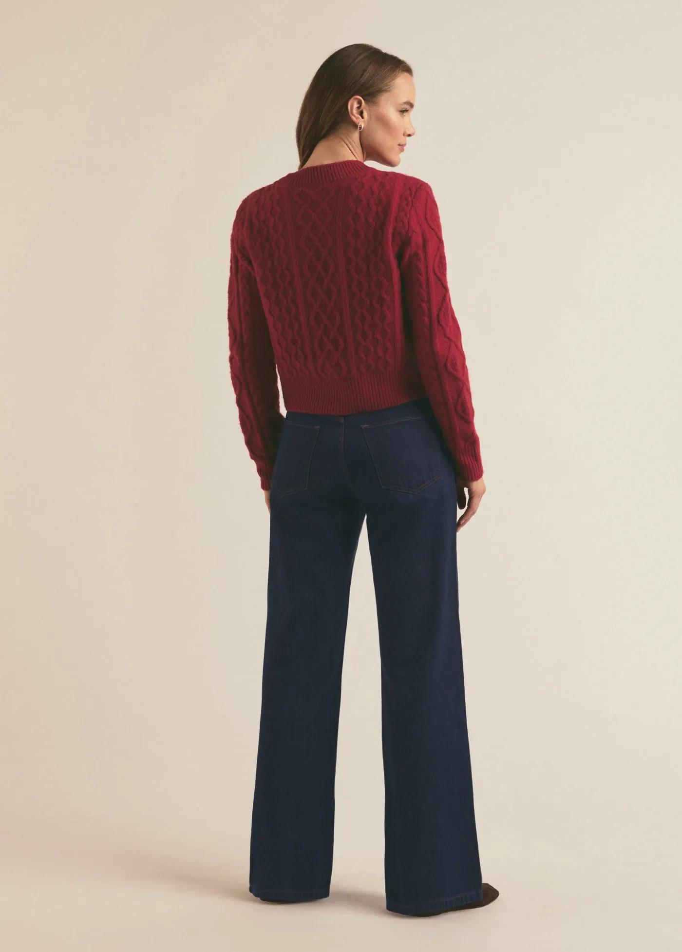 THE CABLE PULLOVER SWEATER sold by Favorite Daughter product image thumbnail 5