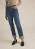THE VALENTINA CUFFED SUPER HIGH RISE STRAIGHT sold by Favorite Daughter
