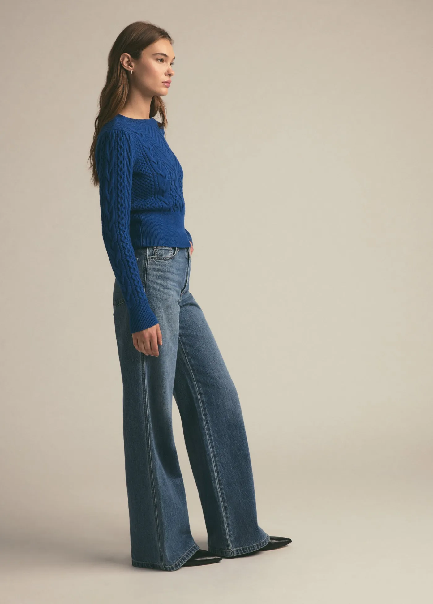 THE ESTHER CREWNECK SWEATER sold by Favorite Daughter product image thumbnail 3