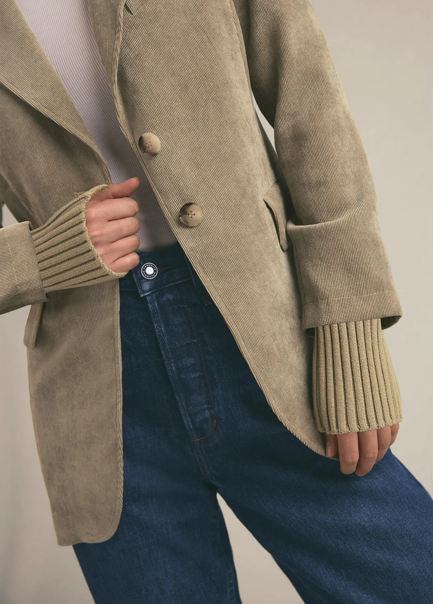 THE CITY CORDUROY BLAZER sold by Favorite Daughter product image thumbnail 3