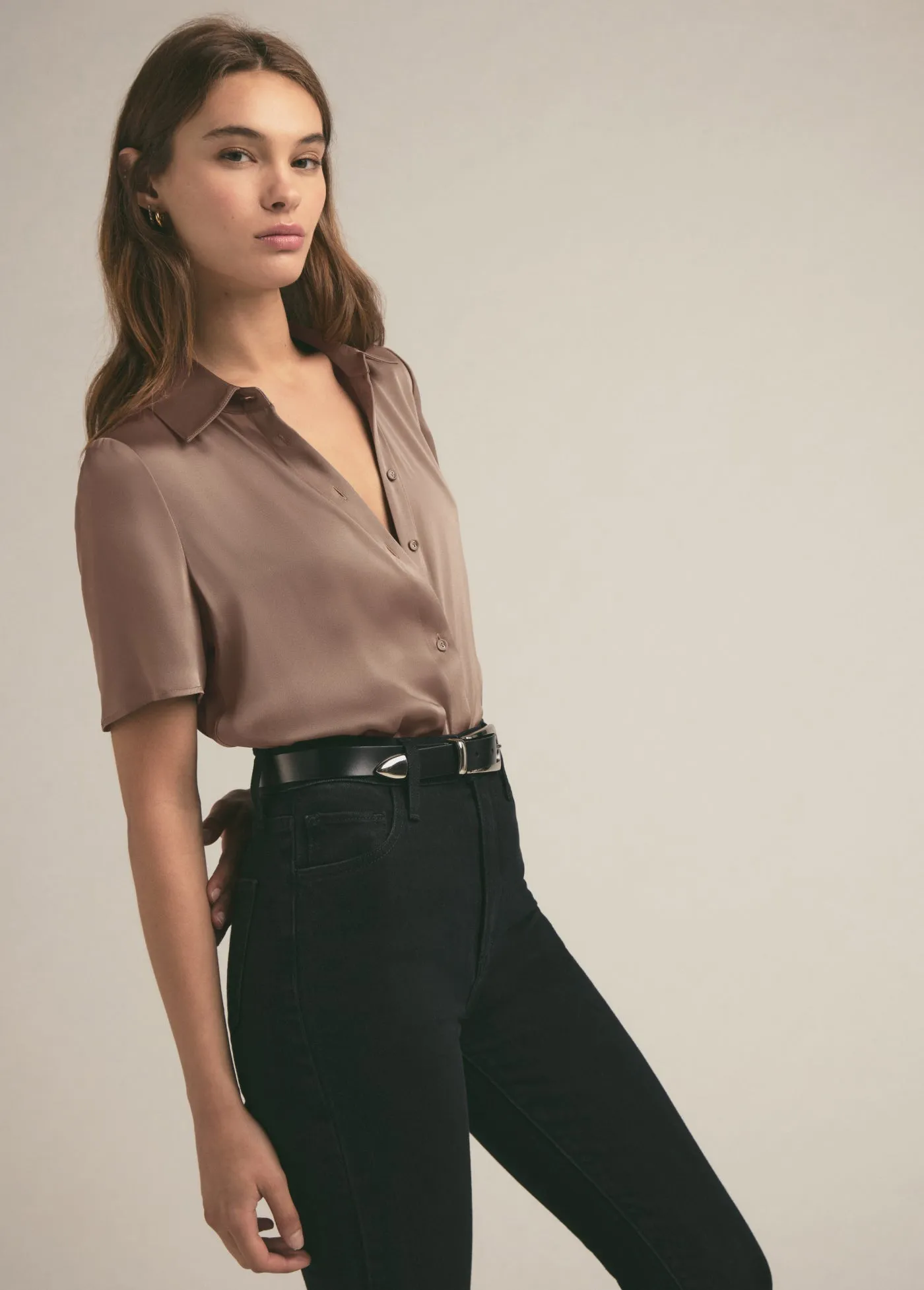 THE TAKE ME SERIOUSLY SHORT SLEEVE TOP sold by Favorite Daughter product image thumbnail 3