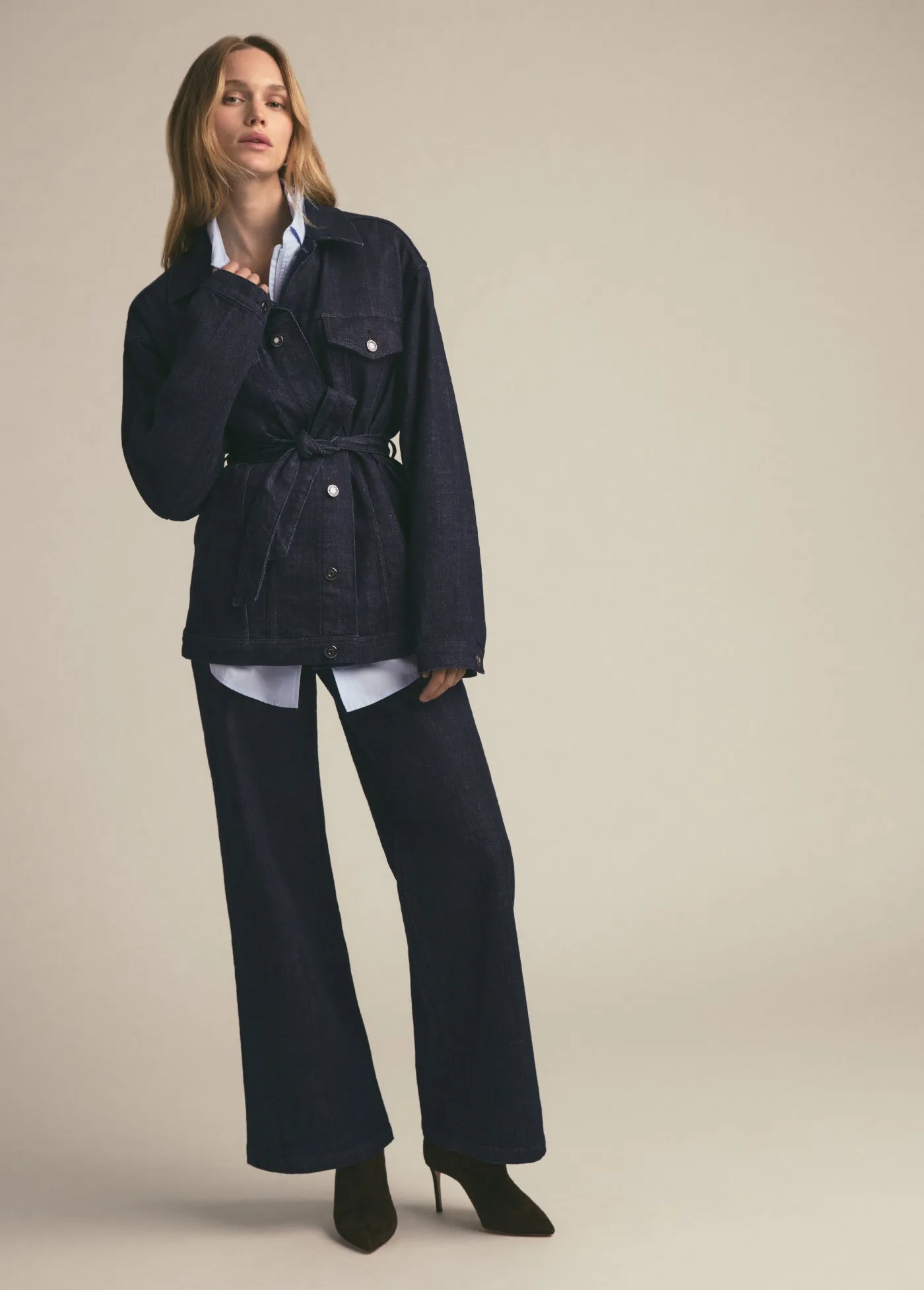 THE MISCHA SUPER HIGH RISE WIDE LEG ANKLE sold by Favorite Daughter product image thumbnail 2