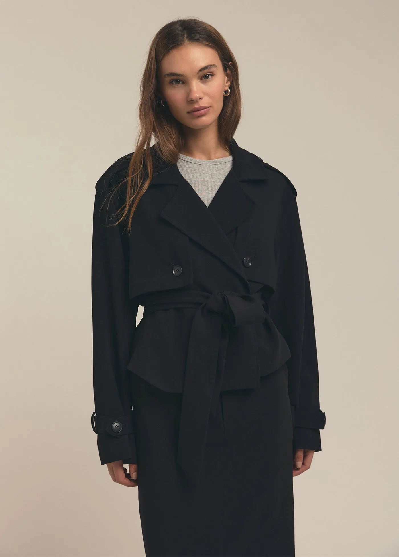 THE CROPPED CHARLES TRENCH sold by Favorite Daughter