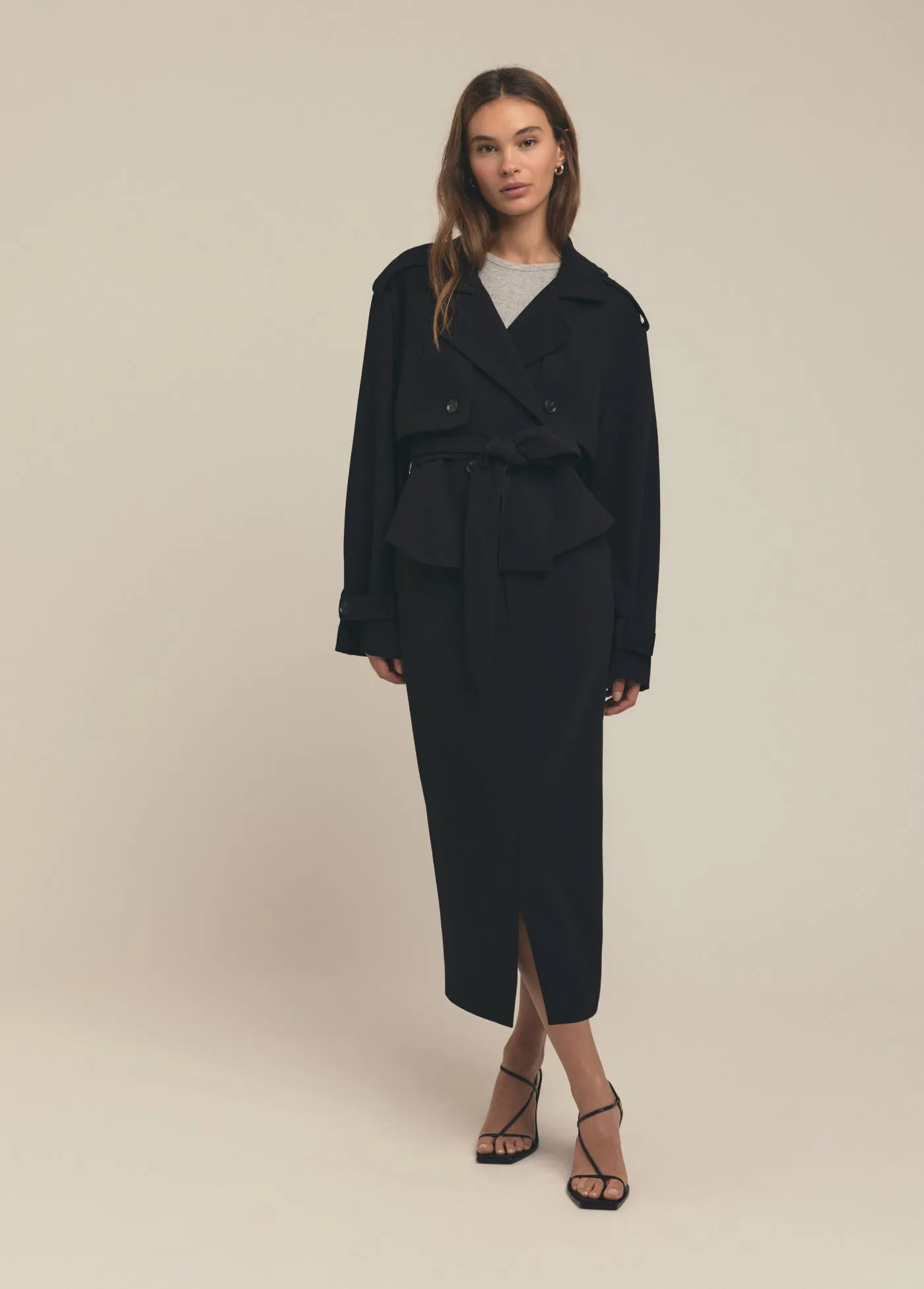 THE CROPPED CHARLES TRENCH sold by Favorite Daughter product image thumbnail 4