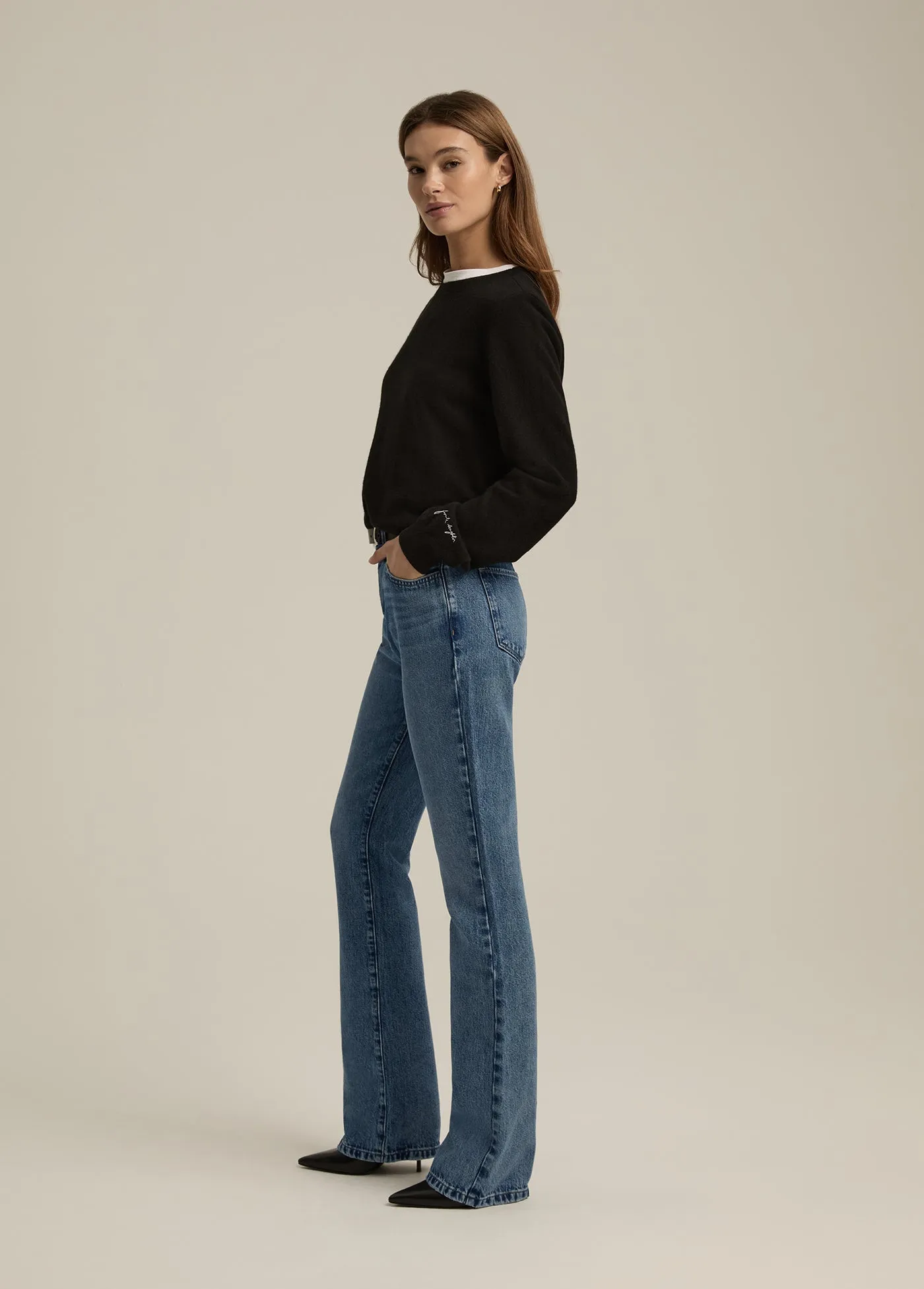 THE FAVORITE CASHMERE CREW sold by Favorite Daughter product image thumbnail 3