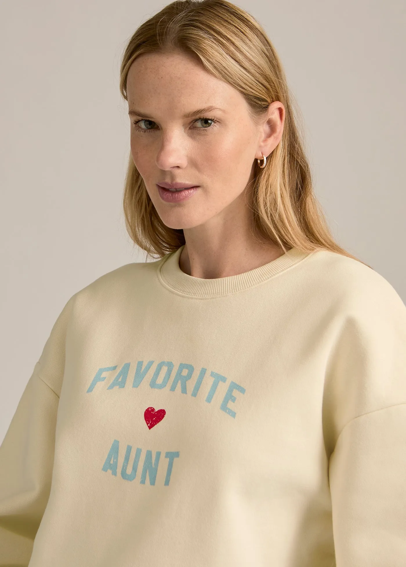 FAVORITE AUNT HEART LOGO SWEATSHIRT sold by Favorite Daughter