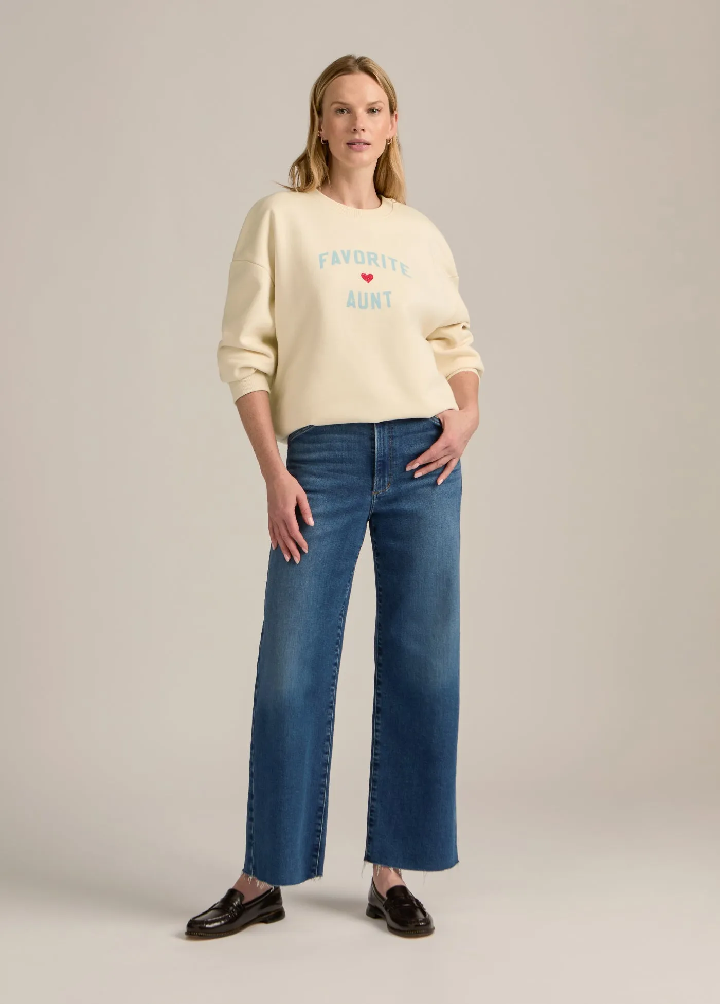 FAVORITE AUNT HEART LOGO SWEATSHIRT sold by Favorite Daughter product image thumbnail 2