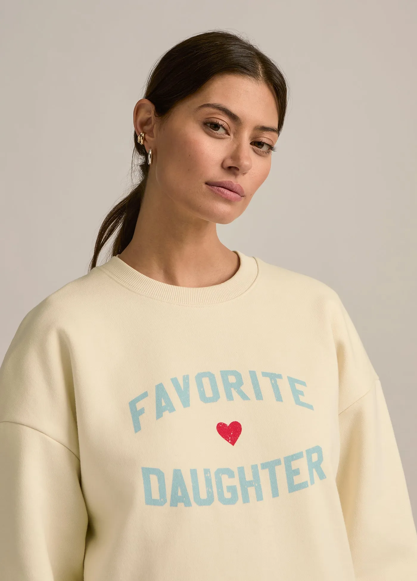 FAVORITE DAUGHTER HEART LOGO SWEATSHIRT sold by Favorite Daughter