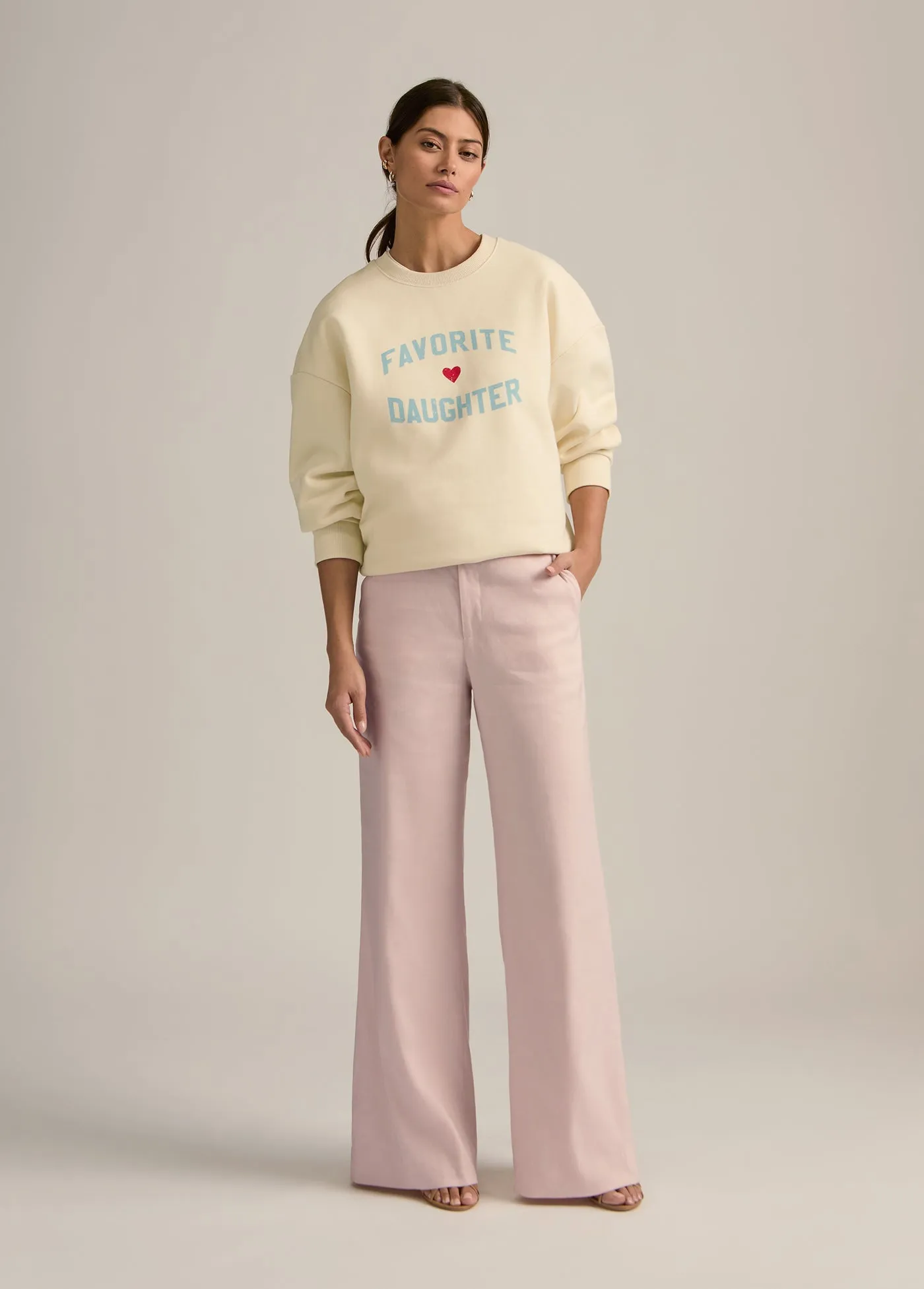 FAVORITE DAUGHTER HEART LOGO SWEATSHIRT sold by Favorite Daughter product image thumbnail 2