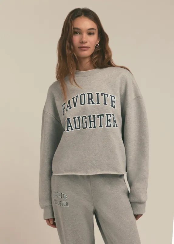 THE CROPPED COLLEGIATE SWEATSHIRT sold by Favorite Daughter