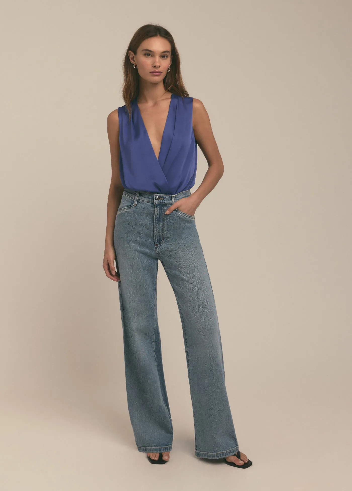 THE SLEEVELESS DATE BLOUSE sold by Favorite Daughter product image thumbnail 3