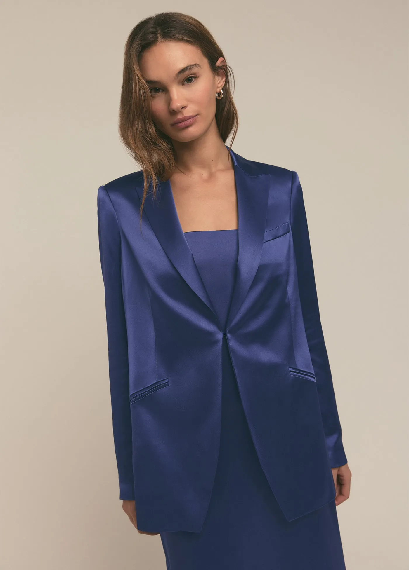 THE SATIN BLAZER sold by Favorite Daughter product image thumbnail 3