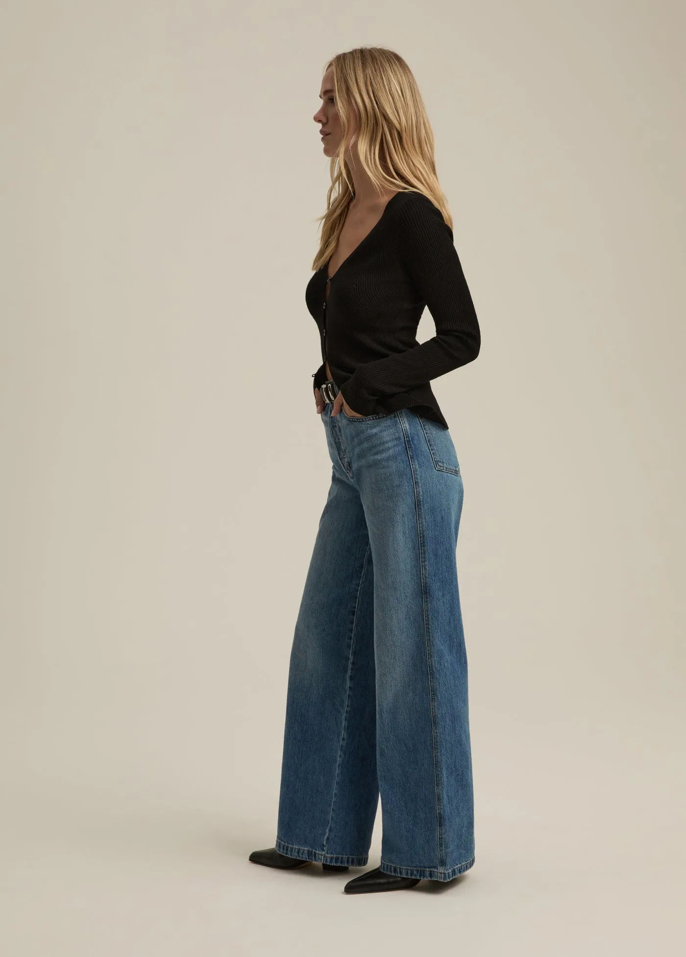 THE MASHA SUPER HIGH RISE WIDE LEG sold by Favorite Daughter product image thumbnail 3