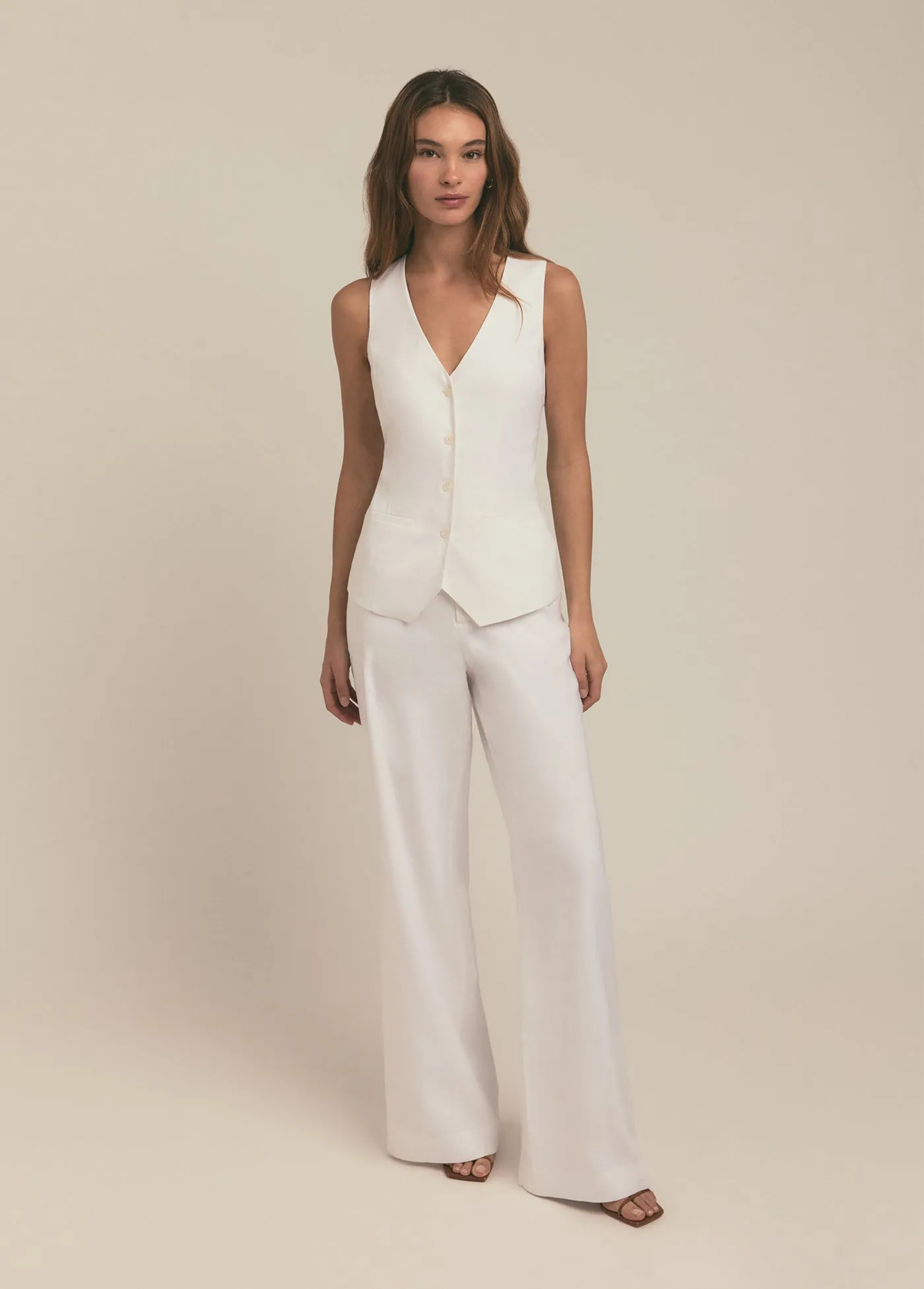 THE JONES LINEN VEST sold by Favorite Daughter product image thumbnail 2