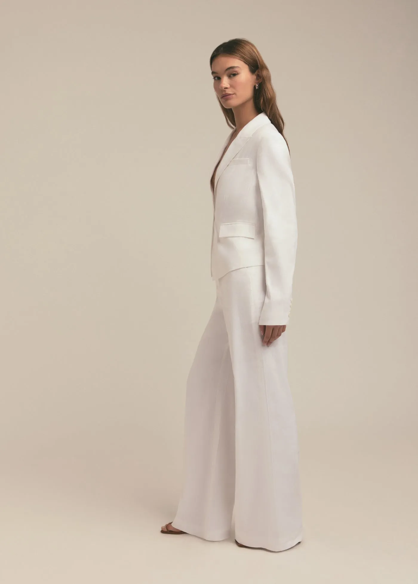 THE SHORT FAVORITE LINEN BLAZER sold by Favorite Daughter product image thumbnail 4