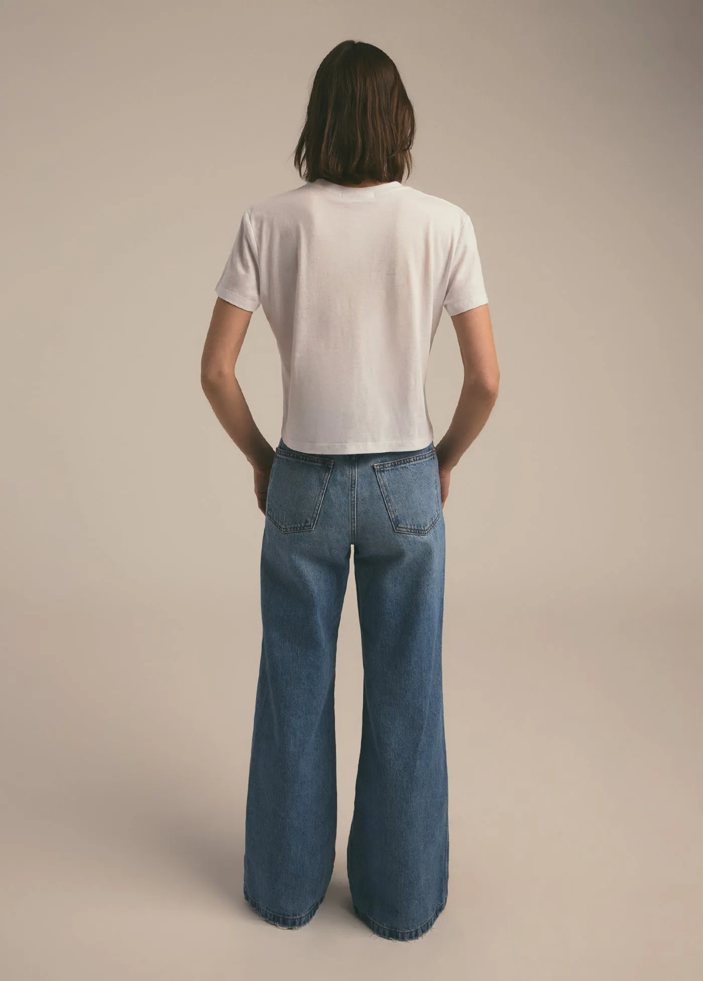 THE CROPPED COLLEGIATE TEE sold by Favorite Daughter product image thumbnail 2