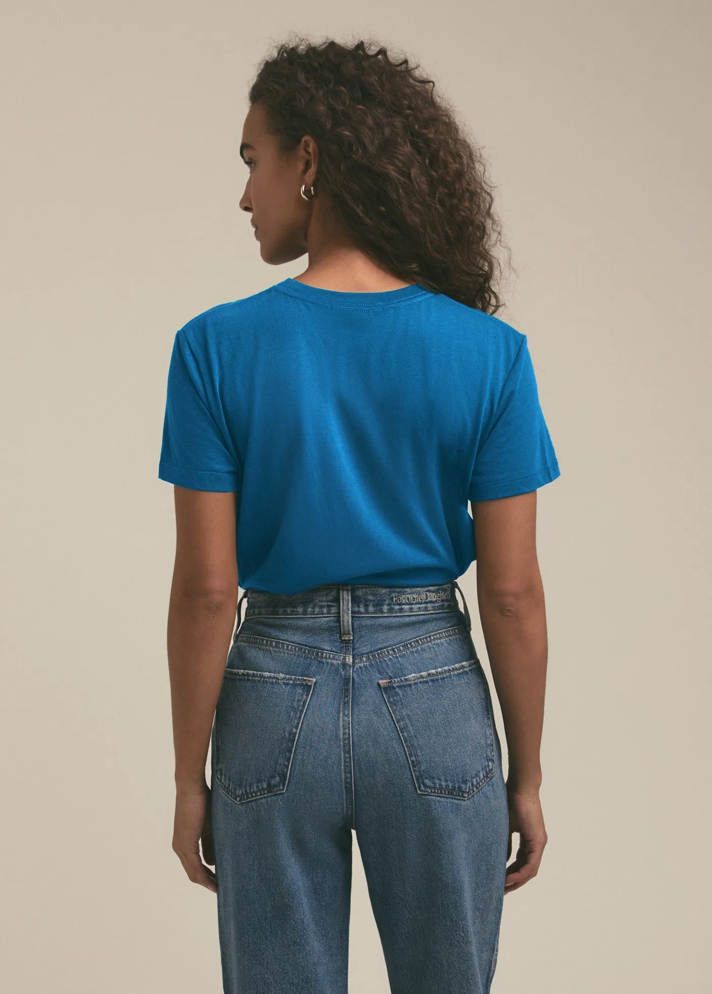 THE CROPPED COLLEGIATE TEE sold by Favorite Daughter product image thumbnail 3