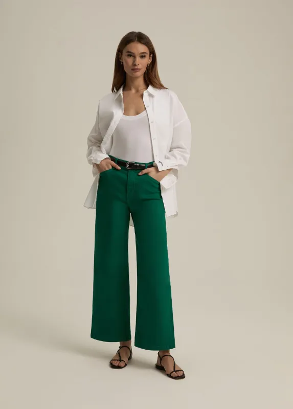 THE MISCHA SUPER HIGH RISE WIDE LEG ANKLE sold by Favorite Daughter