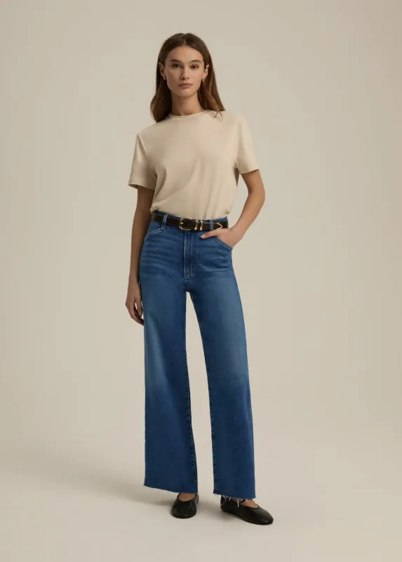 THE MISCHA SUPER HIGH RISE WIDE LEG ANKLE sold by Favorite Daughter