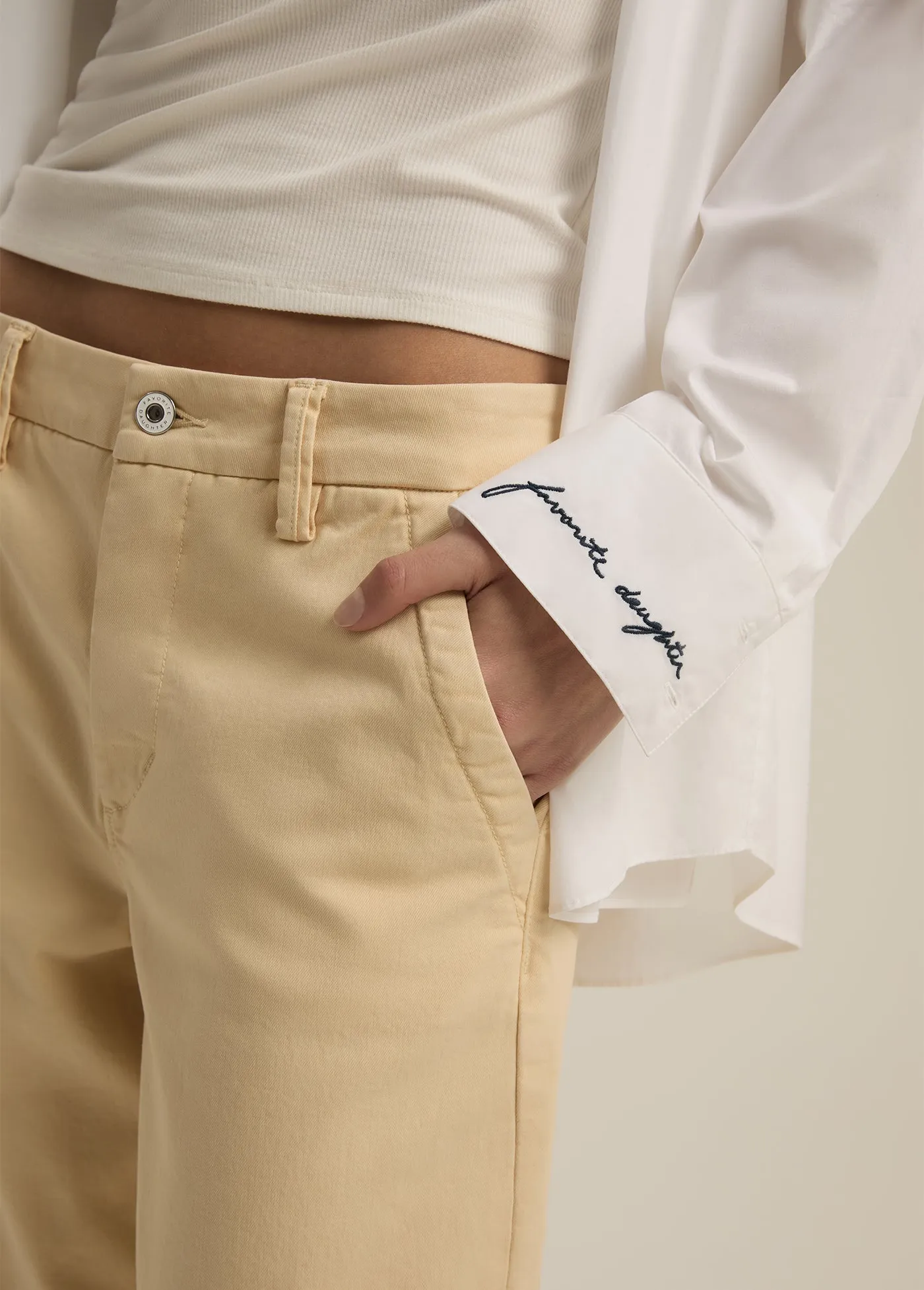 THE TAYLOR LOW RISE TROUSER sold by Favorite Daughter product image thumbnail 3