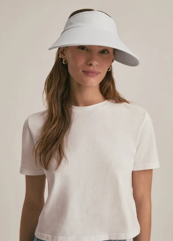 VISOR WITH EMBROIDERED LOGO sold by Favorite Daughter