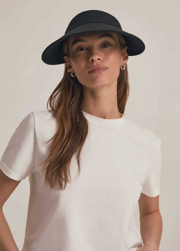 VISOR WITH EMBROIDERED LOGO sold by Favorite Daughter