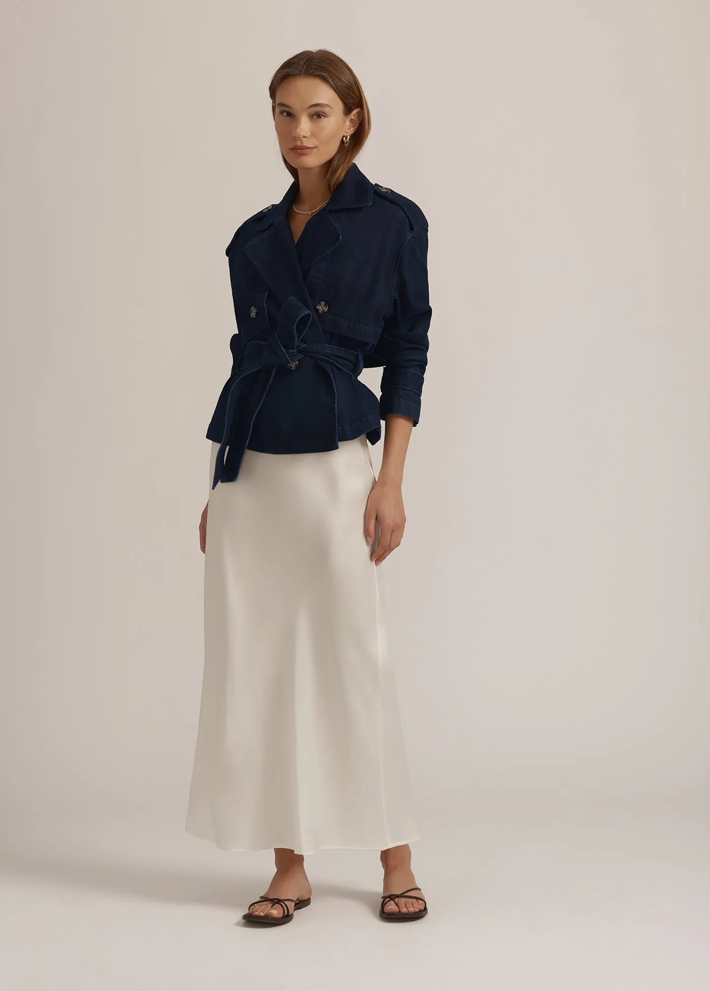 THE CROPPED CHARLES TRENCH sold by Favorite Daughter product image thumbnail 5
