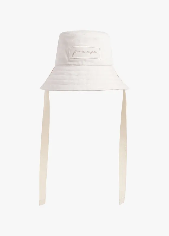 THE SCRIPT BUCKET HAT sold by Favorite Daughter