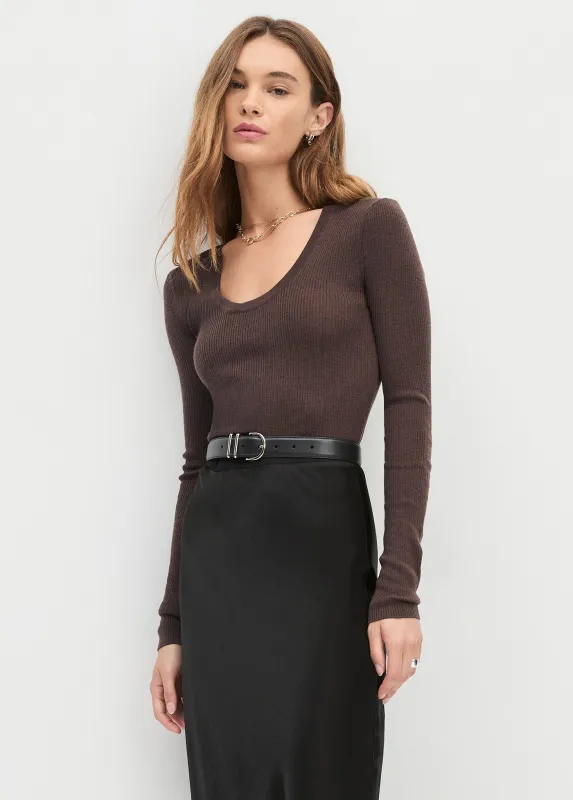 THE TAKE IT EASY LONG SLEEVE TOP sold by Favorite Daughter