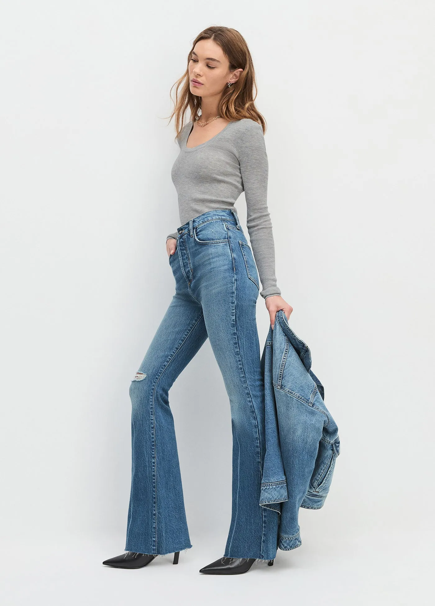 THE TAKE IT EASY LONG SLEEVE TOP sold by Favorite Daughter product image thumbnail 2