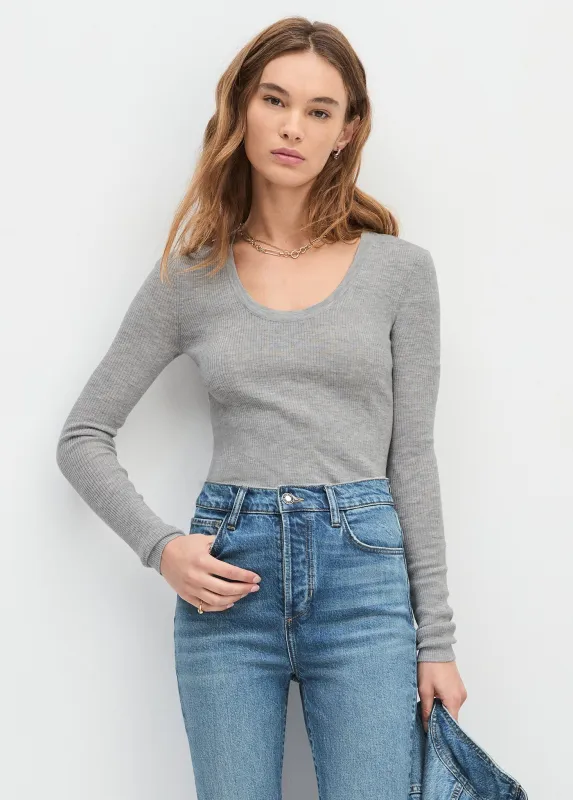 THE TAKE IT EASY LONG SLEEVE TOP sold by Favorite Daughter