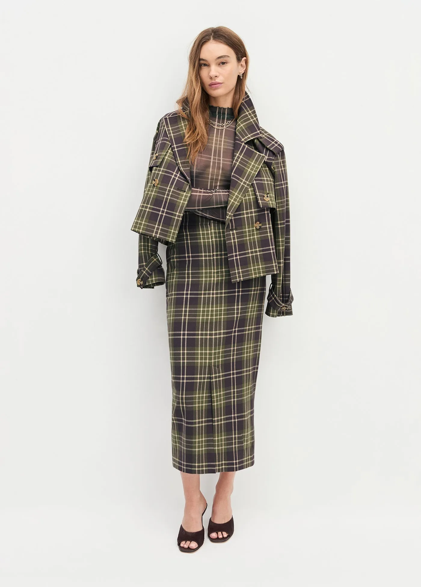 THE CROPPED CHARLES TRENCH sold by Favorite Daughter product image thumbnail 5
