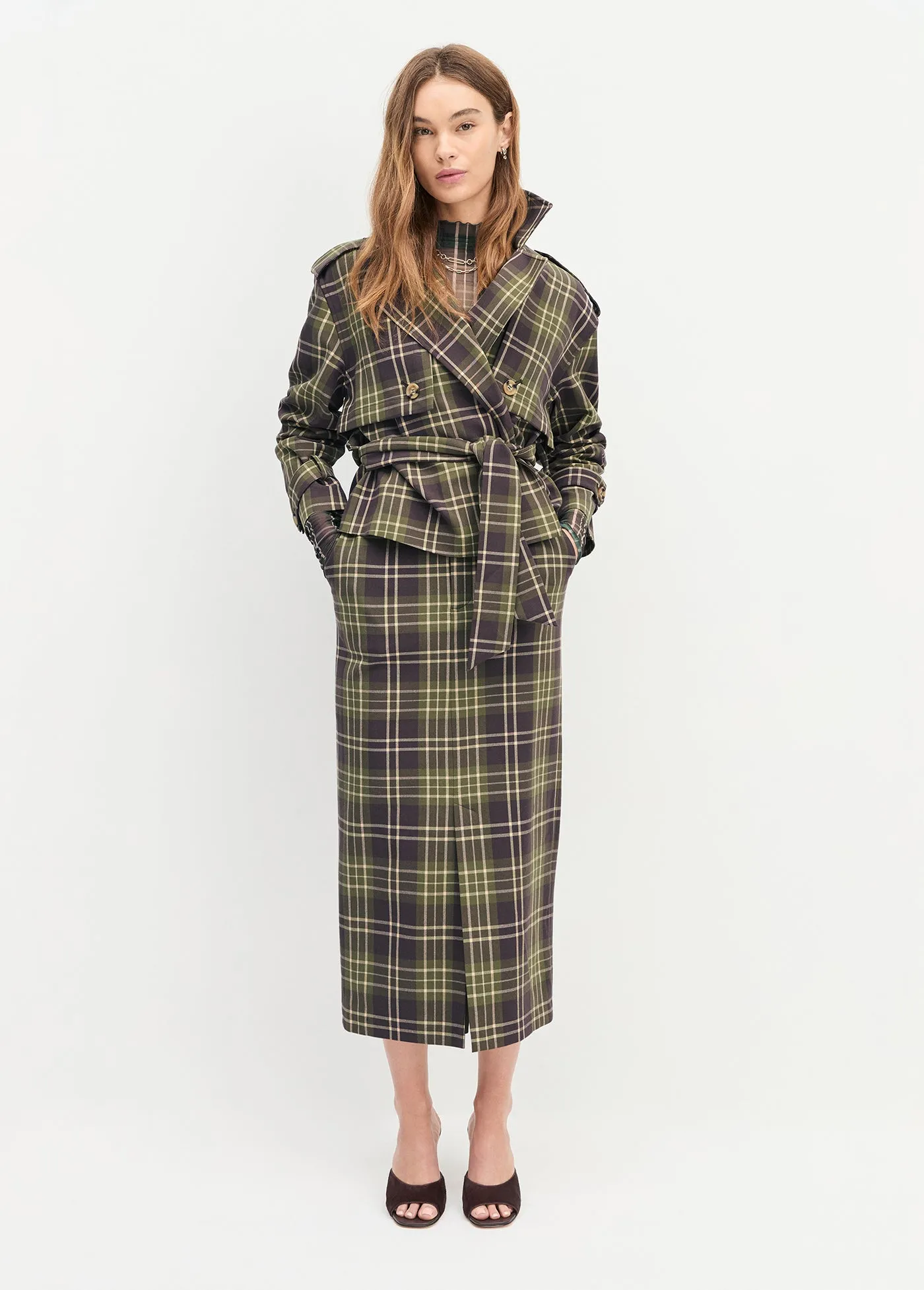 THE CROPPED CHARLES TRENCH sold by Favorite Daughter product image thumbnail 4
