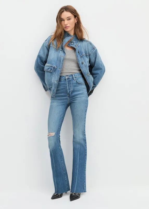 THE VALENTINA SUPER HIGH RISE FLARE sold by Favorite Daughter