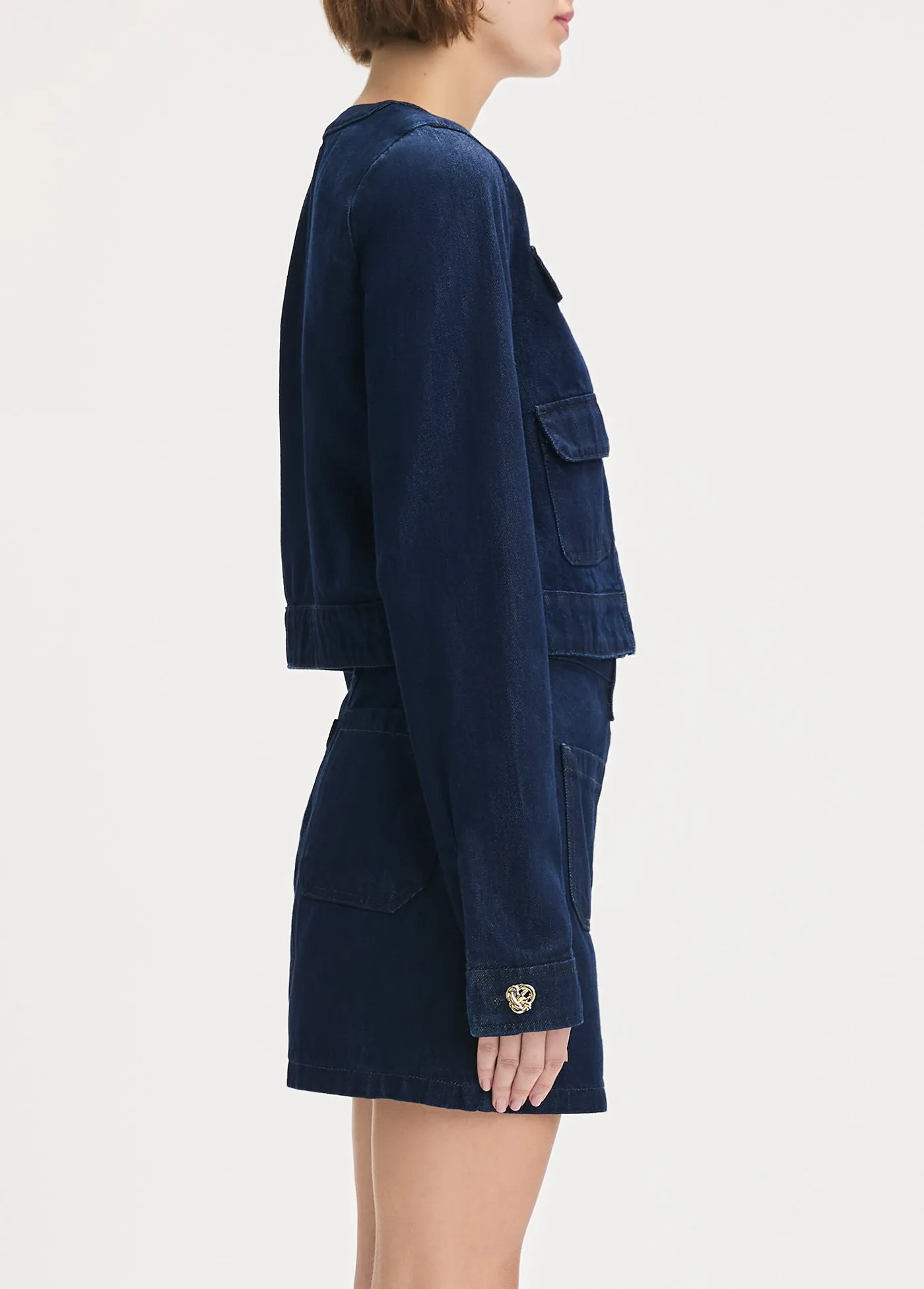 THE DENIM EMILY JACKET sold by Favorite Daughter product image thumbnail 5