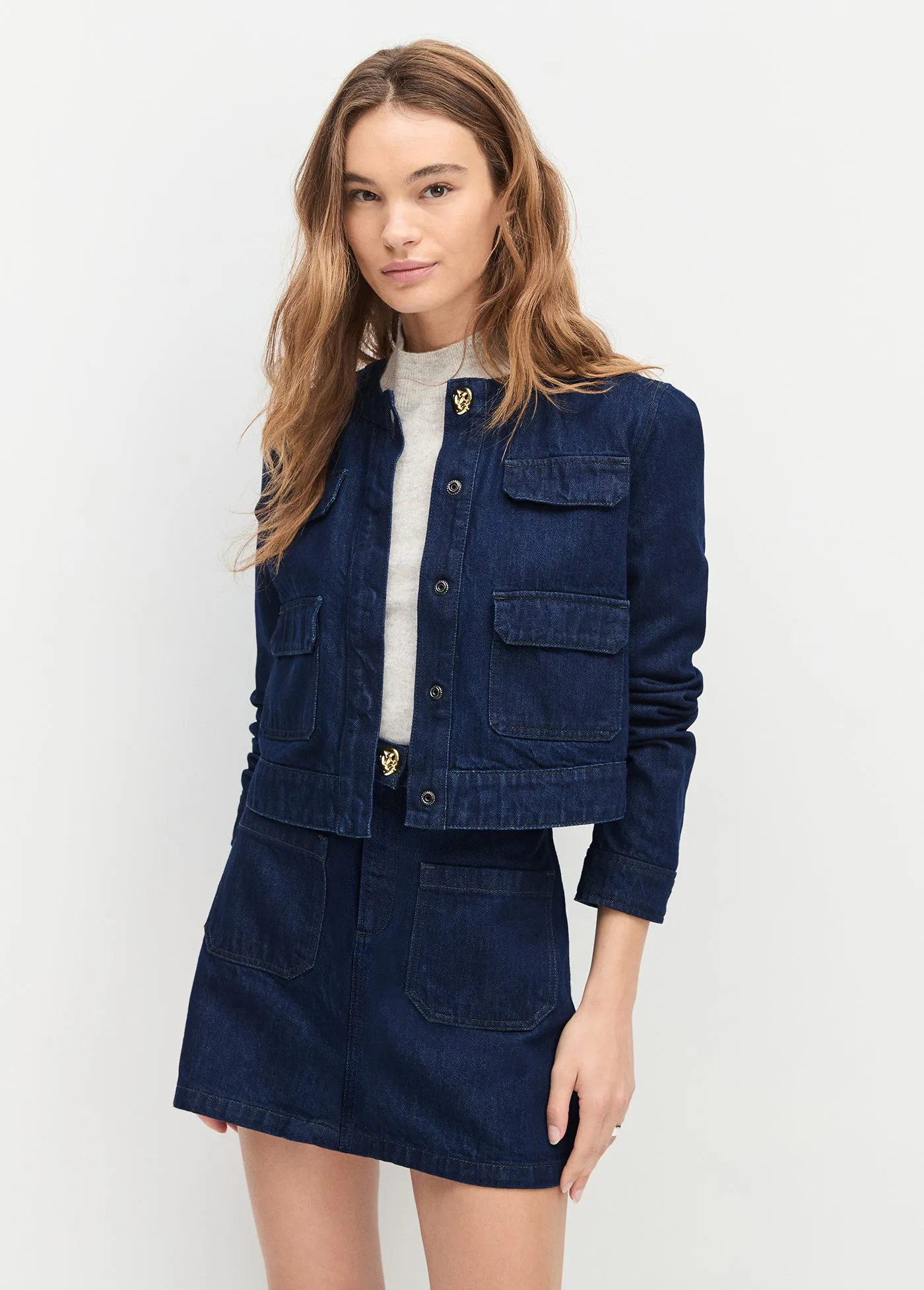 THE DENIM EMILY JACKET sold by Favorite Daughter product image thumbnail 3