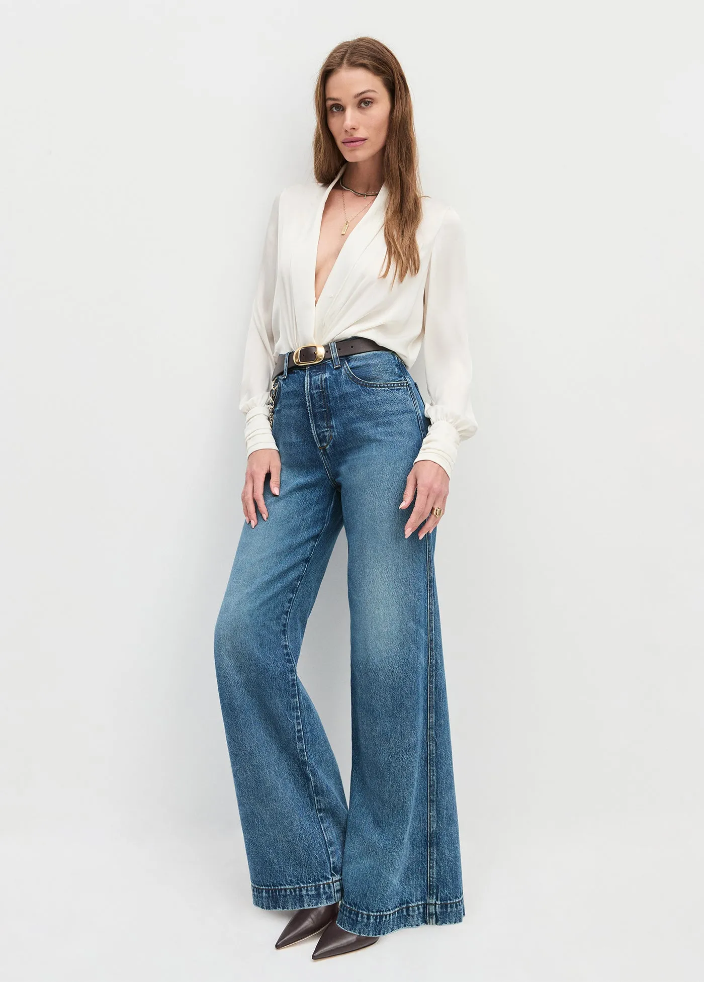 THE MASHA SUPER HIGH RISE WIDE LEG sold by Favorite Daughter