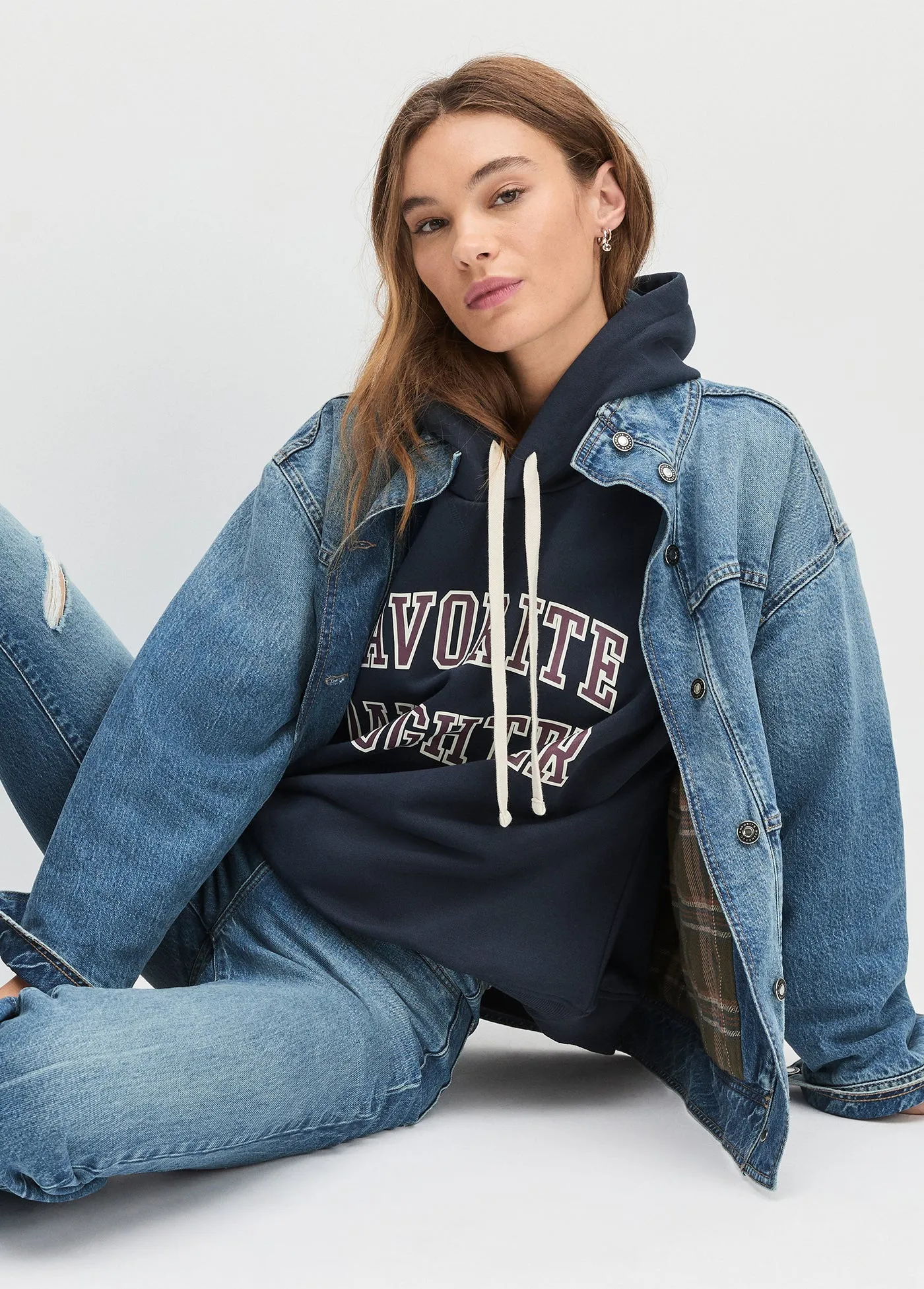 THE COLLEGIATE HOODIE sold by Favorite Daughter product image thumbnail 5
