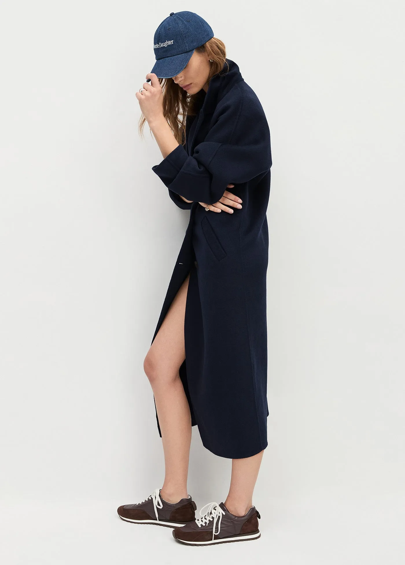 LOGO DENIM BASEBALL CAP sold by Favorite Daughter product image thumbnail 4