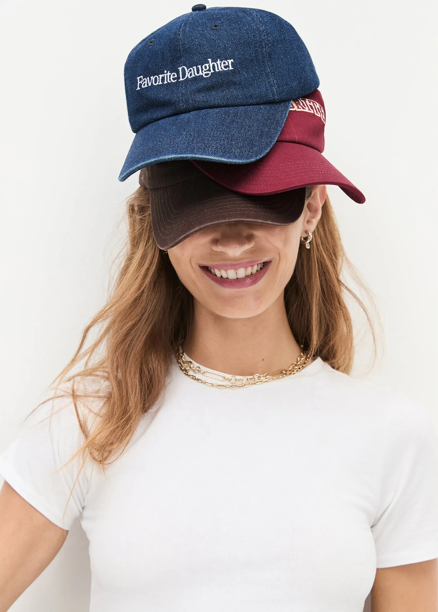 LOGO DENIM BASEBALL CAP sold by Favorite Daughter product image thumbnail 2