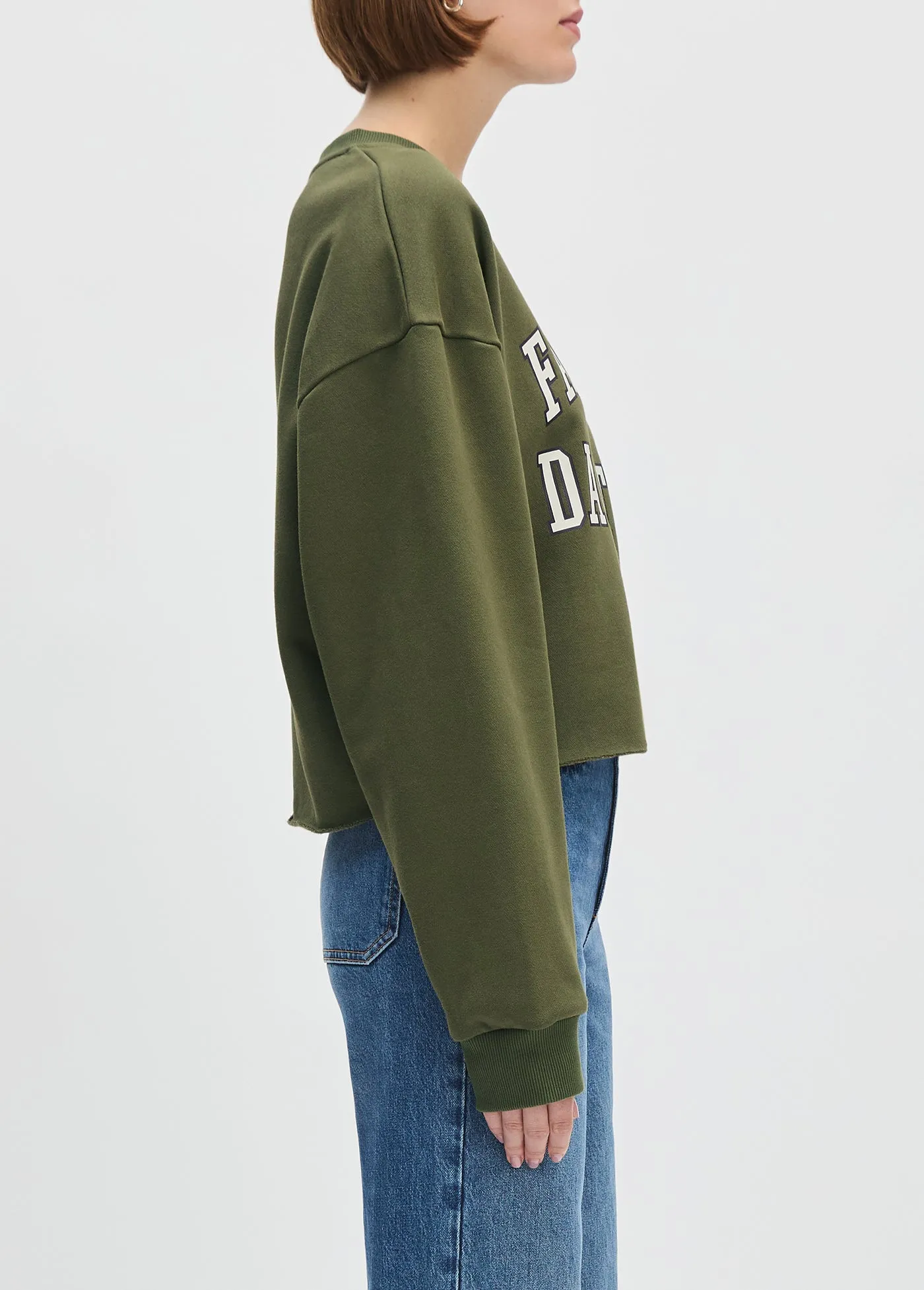 THE CROPPED COLLEGIATE SWEATSHIRT sold by Favorite Daughter product image thumbnail 5