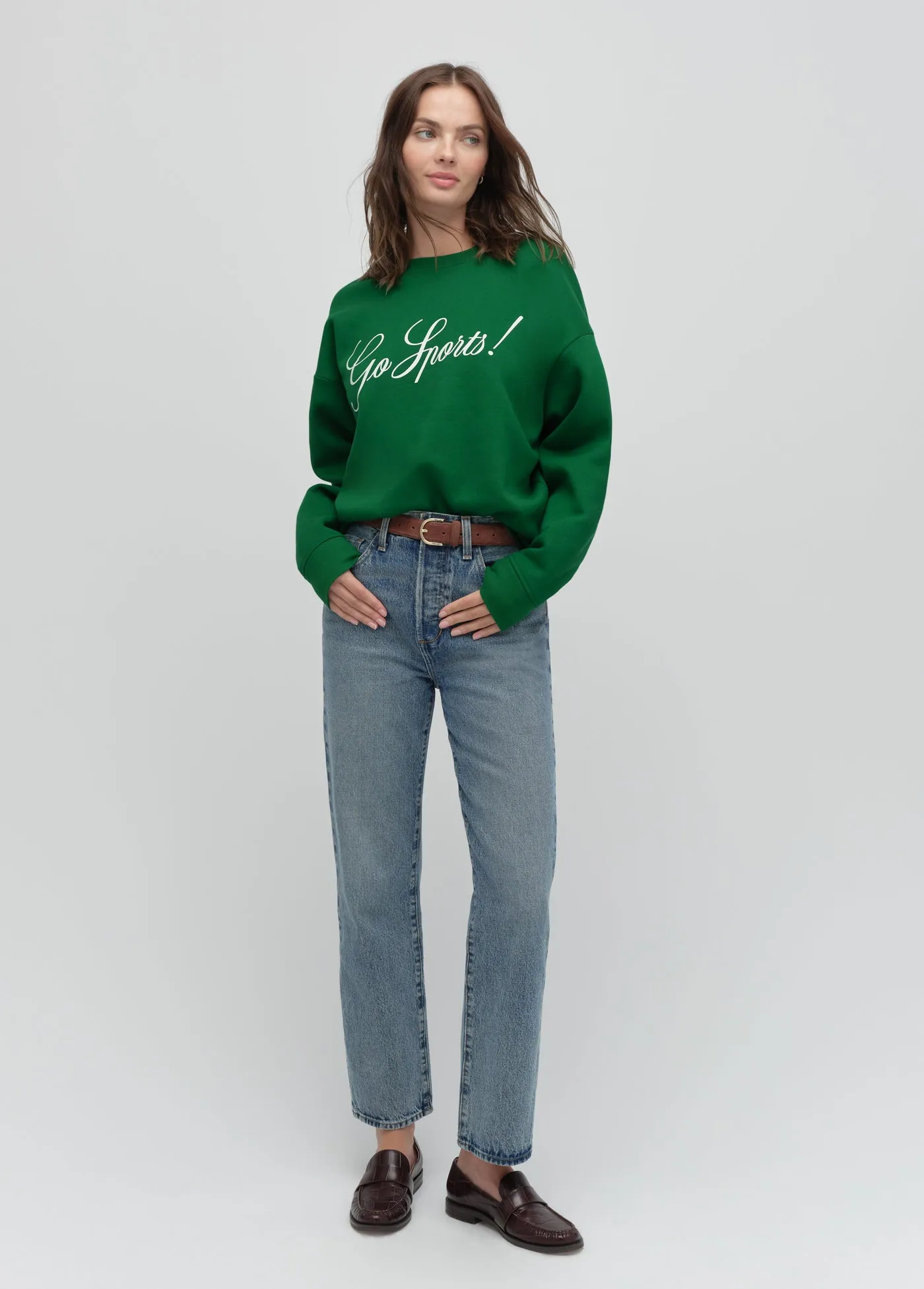 THE GO SPORTS SCRIPT SWEATSHIRT sold by Favorite Daughter product image thumbnail 2