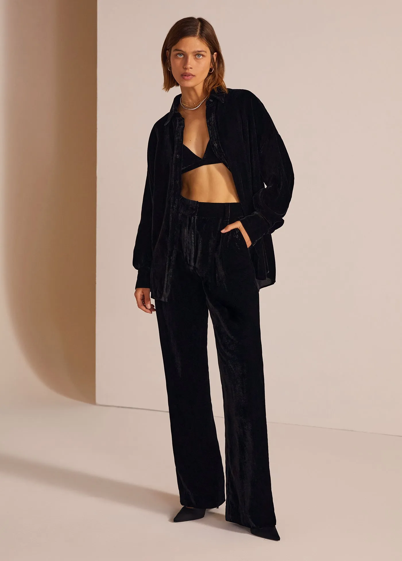 THE VELVET FAVORITE PANT sold by Favorite Daughter product image thumbnail 2