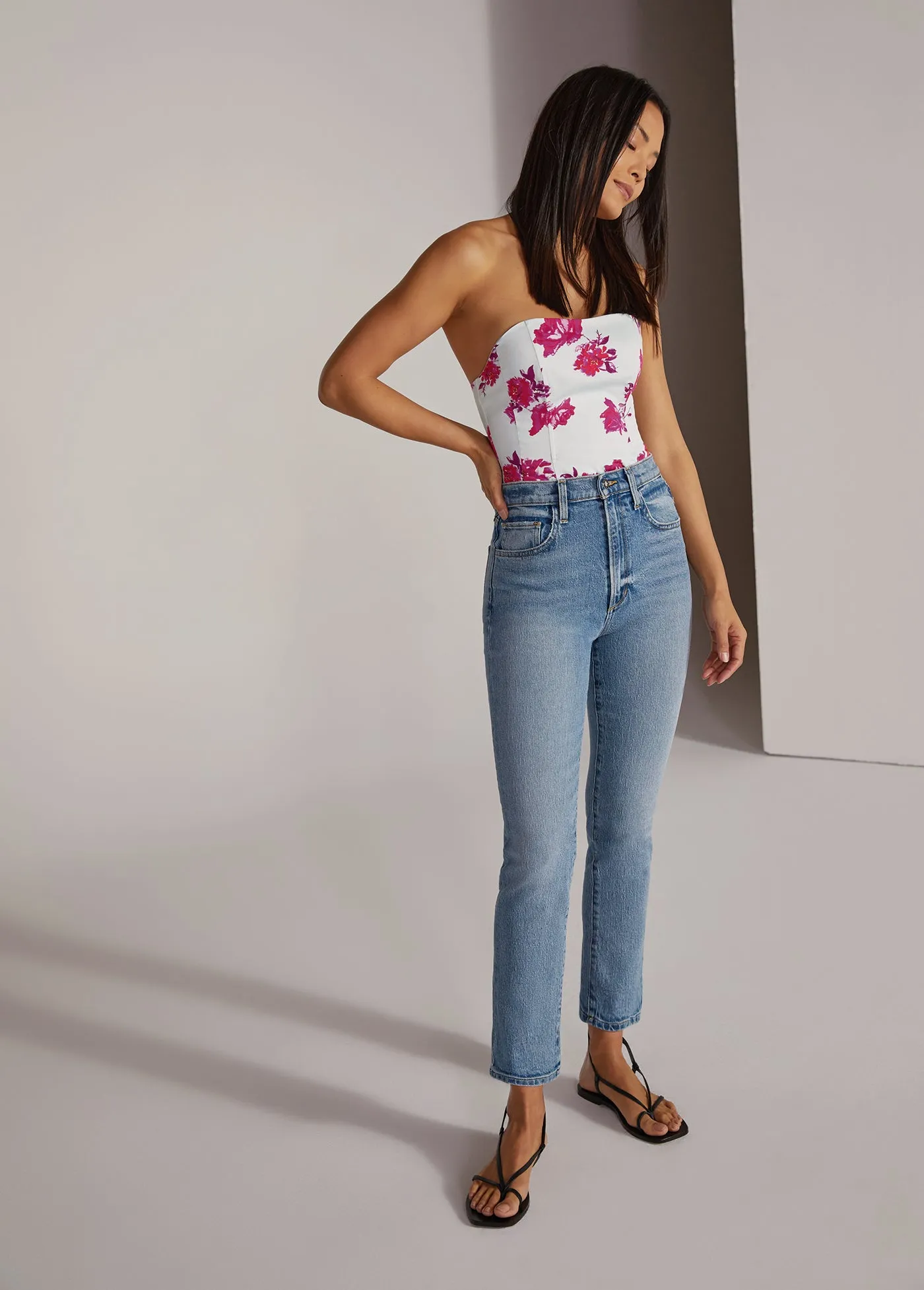 THE VALENTINA SUPER HIGH RISE CIGARETTE ANKLE sold by Favorite Daughter