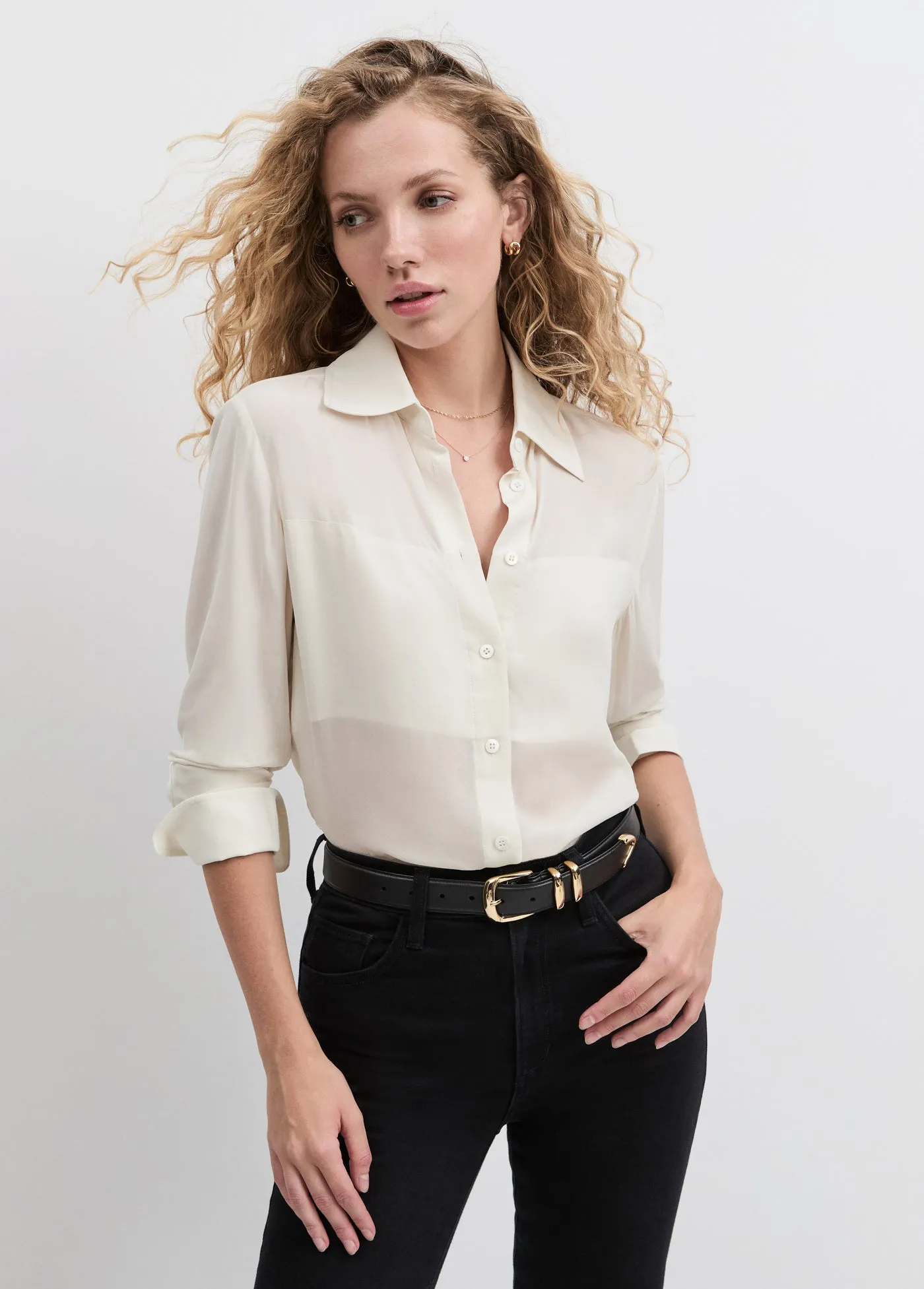 THE SHEER SOPHISTICATION TOP sold by Favorite Daughter product image thumbnail 3